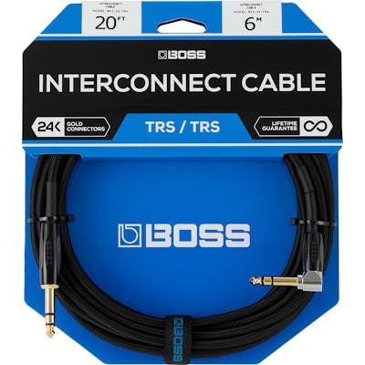 Boss BCC-20-TRA 20ft Interconnect Cable TRS/TRS